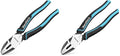 DURATECH 8" High Leverage Linemans Pliers, Cr-Ni Side Cutters, Linesman Pliers for Wire Cutting, Crimping (Pack of 2) - size: 8 inch (Pack of 2)