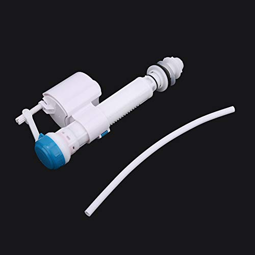 Dual Flush Toilet Fill Valve and Syphon Kit Universal G1/2 Push Button Cistern Valve for Bathroom Toilet Tank Repair Water Saving(4 points plastic pipe inlet valve)