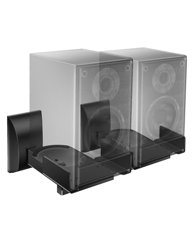 WALI Surround Sound Speaker Wall Mount with Adjustable Swivel Tilt Angle - size: Standard