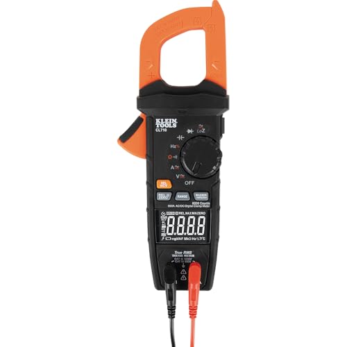 Klein Tools CL710 Digital Clamp Meter, Auto Ranging TRMS, AC/DC Volt/Current, LoZ, Continuity, Frequency, Capacitance, NCVT, More 1000V - size: Clamp Meter
