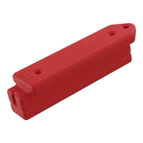 Master Magnetics Magnetic Stud Finder with Shield - Drywall Screw and Nail Detector Tool - Made with Strong Neodymium Magnets - 4.25" L - Red - 1-Pack - size: 1 Count (Pack of 1)