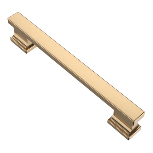 Alzassbg Champagne Bronze Cabinet Pulls and Handles 10 Pack, AL3061TGP - color: Champagne Bronze, size: 5" Hole Center