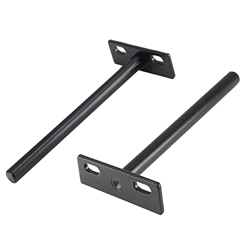 Luomorgo 5 Inch Floating Shelf Bracket, 4 Pcs, Black Blind Shelf Support - size: 5 Inch-Black