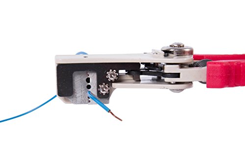 Gardner Bender SE-92 Strip-Easy Automatic Wire Stripper, 22-8 AWG, Solid or Stranded Wire, Easy Squeeze, Strips Wire Clean Up To Full ⅞ inches, No Slip Handles, No Nick, Automatic Open Jaws , Red