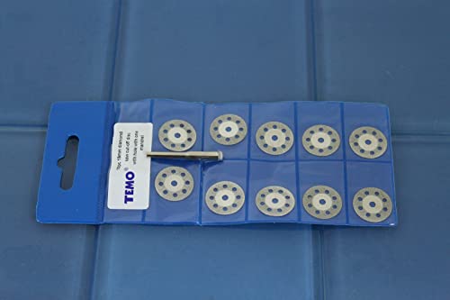 TMAX 10p 3/4" Breath Diamond Cutoff Wheel Saw Disc for Dremel Rotary Tool - size: 3/4" Breath, style: Breath