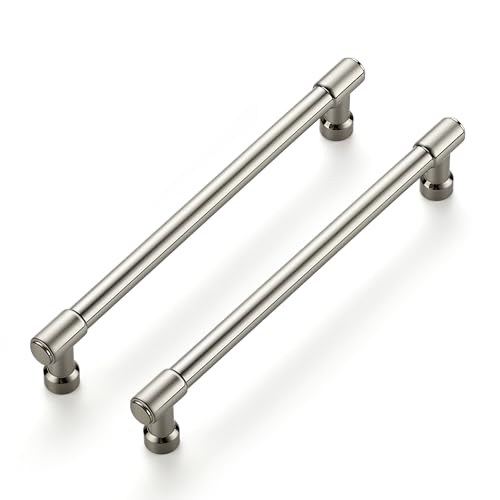 Ravinte Brushed Nickel Kitchen Pulls Cabinet Handles 6-1/4 Inch 5 Pack - color: Brushed Nickel, size: 6-1/4 Inches Hole Center
