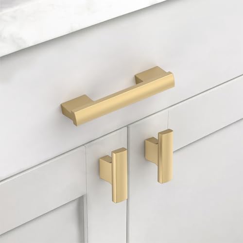 Asidrama 10 Pack 3 Inch(76mm) Champagne Bronze Cabinet pulls Kitchen Cabinet Handles, Kitchen Cabinet Hardware for Cupboard Drawer Pulls - color: Champagne Bronze, size: 3" Hole Center(76mm)