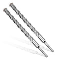 7/8x12 SDS-Plus Rotary Hammer Drill Bit, Carbide Tip 4-Cutter for Brick,Stone & Concrete, Packed of 2pcs. - size: 7/8x12" (2pcs)