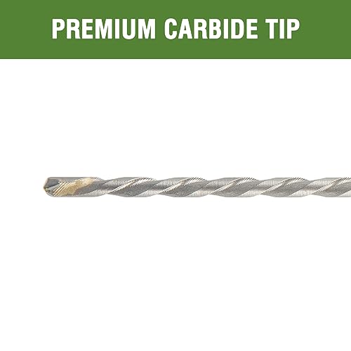 5/32" x 6" Masonry Drill Bits 5/32 inch Concrete Hammer Drill Bits Carbide Tipped, for Cement, Brick, Stone, 2 Pack, Hex Shank - size: 5/32" - 2 Pack