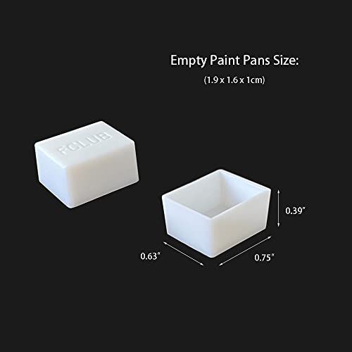 100PCS Watercolor Half Pans, 2ml Empty Paint Pans for Watercolor Palette - style: 100Pcs Half Pans