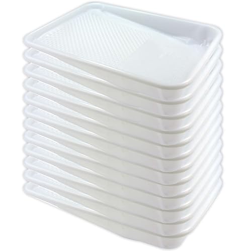 12 Pack Paint Tray Liner, 9 Inch Disposable Paint Tray Set | Large Capacity, Textured Design, Durable and Reusable, Easy to Clean, Ideal for Painting Wall, Fence, and DIY Projects - size: 9 Inch, 12 Pack