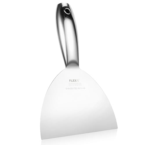6" Putty Knife, One Piece Putty Knives for Spackling, Drywall, Paint - size: 6"