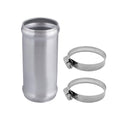 AC PERFORMANCE 1.75" (45mm) OD Aluminum Alloy Hose Joiner Silicone Pipe Connector Bead, 4" Length with 304 SS Clamps - size: 1.75" (45mm)
