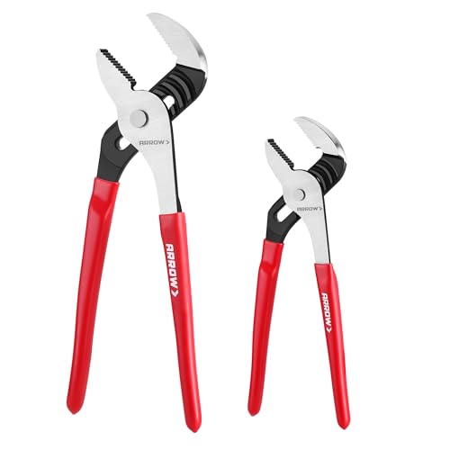 ARROW 2-Piece Groove Joint Pliers Set for Plumbing Repair, Home Maintenance - size: 2PCS (8" & 12")