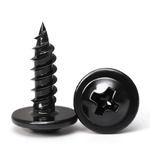 Black Wood Screws，#8×5/8 inch 350Pcs Black Truss Head Wood Cabinet Screws - color: Black, size: #8×5/8"