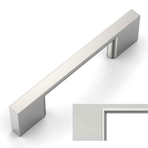 Amerdeco 10 Pack Brushed Satin Nickel Cabinet Pulls 3 Inch(76MM) Hole Centers Kitchen Cabinet Handles Cabinet Hardware Kitchen Handles for Cabinets Cupboard Handle Drawer Pulls ZH0060 - color: Brushed Satin Nickel, size: 3"/76mm Hole Center, style: 10 Pac