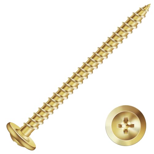 #8 x 2" Wood Screw 500Pcs Alloy Steel Standard Thread Truss Head Fast Self Tapping by SG TZH - size: #8 x 2"