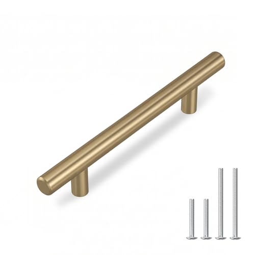 homdiy 10Pack 3.75in Cabinet Handles Champagne Bronze Kitchen Cabinet Pulls Drawer Pulls for Dresser Drawers - color: Champagne Bronze, size: 3-3/4in hole centers