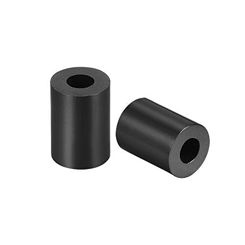 uxcell Nylon Round Spacer Washer 3.2mm ID 7mm OD 8mm Height for M3 Screws Black 100Pcs - size: 3.2mmx7mmx8mm