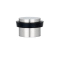 EVI Herrajes | Adhesive Door Stopper - Solid Stainless Steel - Black Rubber Protector - W=0.94 x H=0.79 Inch Door Stop - color: Stainless Steel - Black Rubber