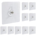 Hitefu Self-Adhesive Wall Hooks, 10pcs, 8mm - size: 8mm