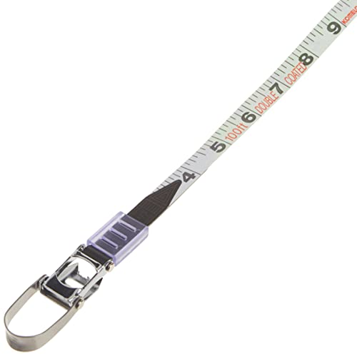 Komelon 8811 Fast Back Open Reel Long Tape Measure with Double Nylon Coated Fiberglass Blade 100-Feet by 1/2-Inch, Yellow,White - size: 30.5 m, style: FASTBACK FIBERGLASS - 100FT