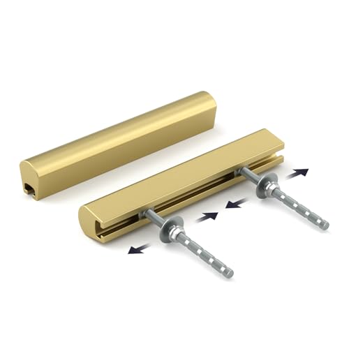 Goldenwarm 10 Pack 1-4" Gold Adjustable Cabinet Drawer Pulls for Kitchen - color: Matte Gold, size: 1 in to 4 in (25-102 mm)