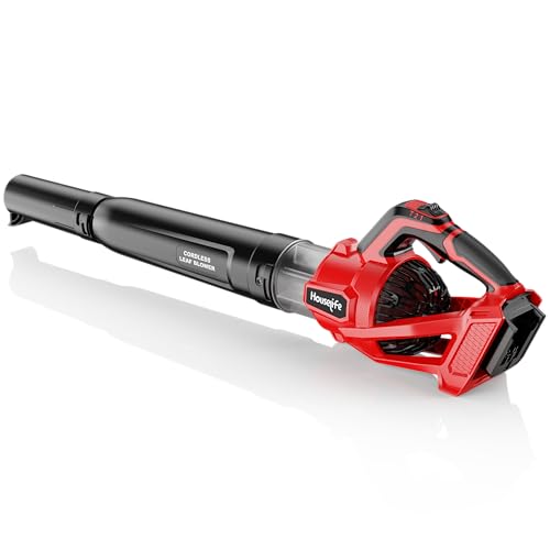 600 CFM Cordless Leaf Blower Compatible with Milwaukee 18V M18 Battery - color: Red