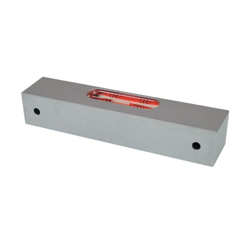 UMEI Rectangular Adjustable Level Instrument with Holes, Aluminum Alloy Metal Adjustable Liquid Level Level Bubble, Luminous demagnetization, Length 120mm, Hole spacing 100mm (red)
