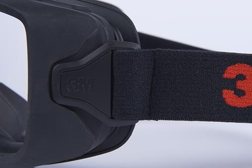 3M GoggleGear Eye Protective Goggle 3000 Series, Clear Scotchgard Anti-Fog/Anti-Scratch Lens, Premium Cloth Strap, TPV Shroud, 1 Pair, GG3301-SGAF, ANSI Z87.1, CSA Z94.3, D3 D4 Rating - style: Premium Cloth Strap/Tpv Shroud
