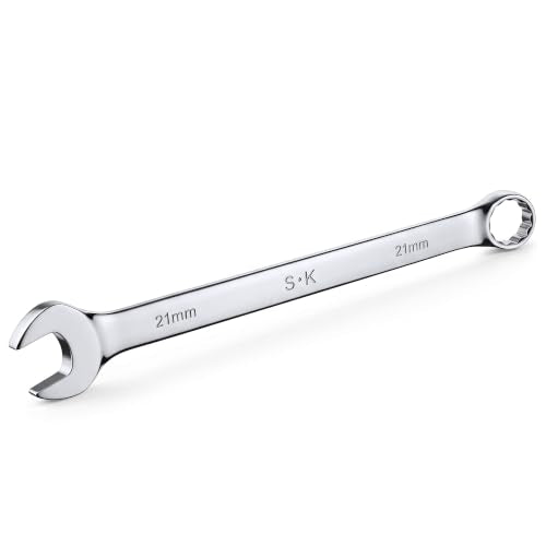 SK 21 mm Combination Wrench, Metric, Premium CR-V Steel - size: 21 mm