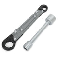 Holdly Angle Stop Wrench, Plumbing Tool for 3/8- and 1/2-Inch Valves - color: Silver