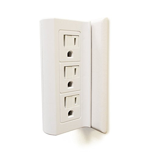 Cable Matters 2-Pack 6 Outlet Splitter, Grounded Side Access Wall Tap