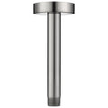 BRIGHT SHOWERS Shower Arm with Flange for Rainfall Shower Head, 6 Inch Ceiling Mount Straight Arm, Replacement Extension Pipe, Heavy-Duty Stainless Steel, Rust-Resistant, 1/2" NPT, Brushed Nickel - color: Brushed Nickel, style: 6 Inch