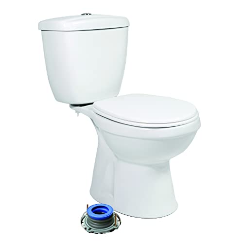 DANCO All-in-One Toilet Installation Kit, Perfect Seal Wax Ring & Zero Cut Bolts, Toilet Repair, Wax-Free, Mounting Toilet Bolts (10879X) - size: 1 Pack, style: Installation Kit