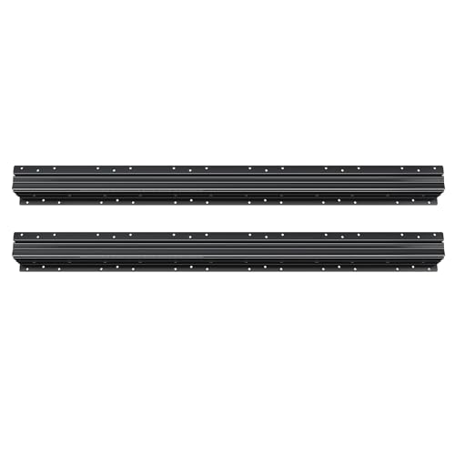 VEVOR Undermount Heavy Duty Drawer Slides, 16 24 32 40 Inch 260 lb Load Capacity Full Extension Ball Bearing Under Stair Cabinet Rails, Bottom Stair Cabinet Glides Track Runners(40inch, Black) - size: 40 Inch
