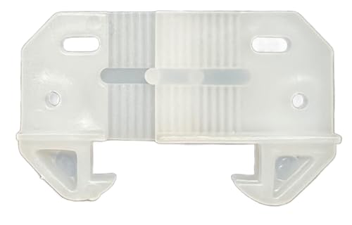Drawer Guides/Back Plates Adjustable for 1/4”-5/16” Rail Height/Adjustable/Kitchen/Dresser/Furniture Drawer Track, Rail Guides Includes All Hardware/ 4 per Pack by E.H.C. Adjustable 1" to 1-1/2"