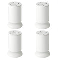 Alise White Sofa Legs Cabinet Legs Table Chair Furniture Legs,Pack of 4 - color: White