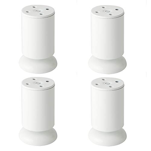 Alise White Sofa Legs Cabinet Legs Table Chair Furniture Legs,Pack of 4 - color: White