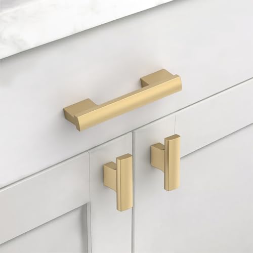 Asidrama 10 Pack Champagne Bronze Kitchen Cabinet Knobs for Dresser Drawers - Zinc Hardware - color: Champagne Bronze, style: 10 Pack