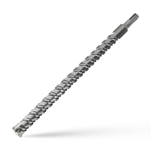 CSOOM SDS Plus Rotary Hammer Drill Bit 3/4"x18.11", Professional Concrete Drill Bit for Concrete, Brick, Stone and Cement Walls - size: 3/4"x18.11"