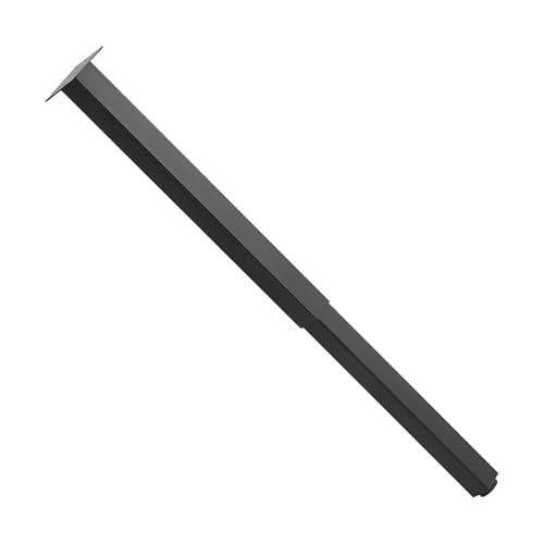 VEVOR Adjustable Table Legs, 24-40 in Square Steel Furniture Legs, 1200 lbs Max Load Heavy Duty, Quick Installation, Ideal for Home Office Desk DIY, Coffee Dinner Bar Tables, Workbenches, 4 PCS, Black - size: 3.9 x 3.9 x (23.6-40) in