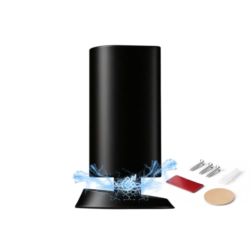 PANALI Magnetic Door Stopper, Door Stop Floor Mount, 1Pack, Black - color: Matt Black