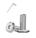 Metuja 1/4-20x3/4 Flat Head Hex Socket Cap Screws Bolts,304 Stainless Steel Fully Threaded Machine Screws with Hex Key (50PCS) Corrosion-Resistant for Furniture/Machinery - size: 1/4-20 x 3/4"