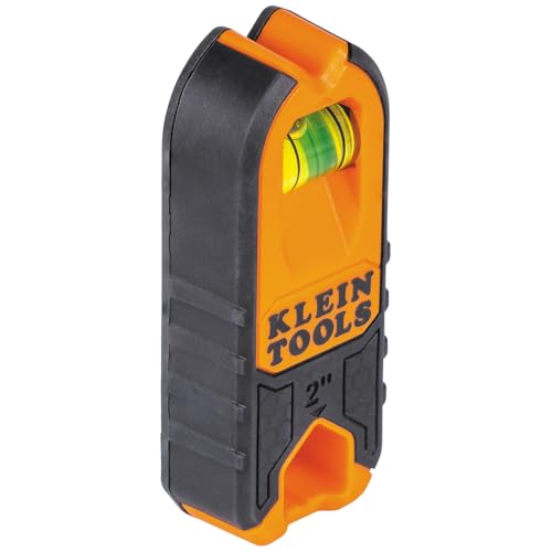 Klein Tools MSF1002 Magnetic Stud Finder and Level, Compact, Wood and Metal Detector with Bubble Vial for Accurate Markings, Felt Pad Backing, 2-Pack - size: Pack of Two