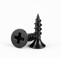 #7 x 3/4" Black Drywall Screws for Wood, Flat Head Self Tapping (100Pcs) - size: #7 x 3/4" (100Pcs)