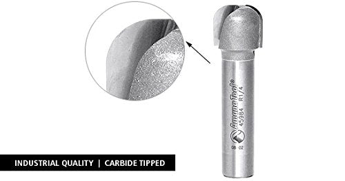 Amana Tool Bowl and Tray Plunge Router Bit, Carbide-Tipped, for Woodworking and CNC Routing, 45986-S, 1/4 Radius x 1-1/8 Dia x 1/2 x 1/2 Inch Shank - size: 1/4 Radius x 1-1/8 Dia x 1/2 x 1/2