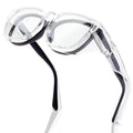 LianSan Safety Glasses Over Eyeglasses for Women - Anti-Fog Goggles Fit Over Eyewear for ANSI Z87.1 Certified - color: Transparent/Clear