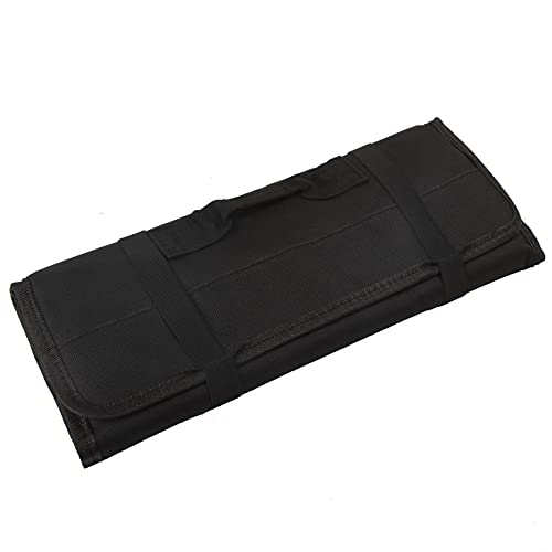 Canvas Roll Up Tool Bag Organizer Pouch for Wrenches & Screwdrivers - color: 1pc Black