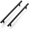 Ravinte Matte Black Cabinet Handles 11-3/10"Length,8-13/16" Hole,10 Pack - size: 11-3/10 Inch（8-13/16 Inch Hole Center）